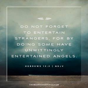 entertain strangers angels